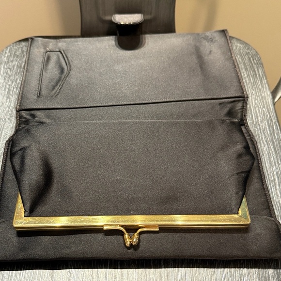 Bienen Davis Black and Gold Clutch - Picture 2 of 13